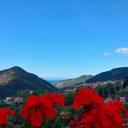 Camera Tra Le Cinque Terre, Camogli E Portofino. Vista Valle E Scorcio Mare All'Orizzonte Castiglione Chiavarese Kültér fotó
