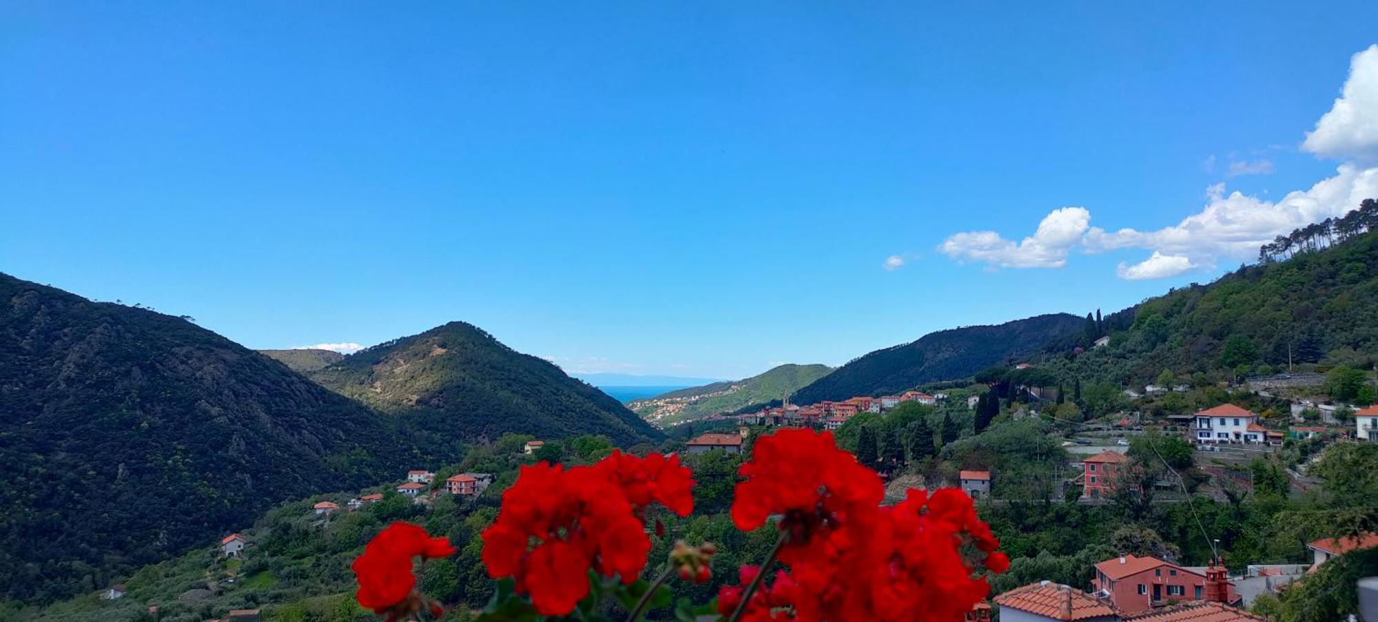 Camera Tra Le Cinque Terre, Camogli E Portofino. Vista Valle E Scorcio Mare All'Orizzonte Castiglione Chiavarese Kültér fotó